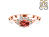 Garnet & White Topaz Ring GAR-RDR-2418.