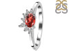 Garnet & White Topaz Ring GAR-RDR-2418.