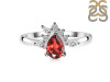 Garnet & White Topaz Ring GAR-RDR-2431.