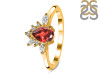 Garnet & White Topaz Ring GAR-RDR-2431.