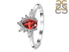 Garnet & White Topaz Ring GAR-RDR-2431.