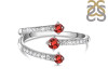 Garnet & White Topaz Ring GAR-RDR-2520.