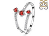 Garnet & White Topaz Ring GAR-RDR-2520.