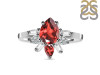 Garnet & White Topaz Ring GAR-RDR-2521.