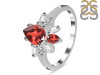 Garnet & White Topaz Ring GAR-RDR-2521.