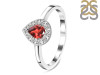 Garnet & White Topaz Ring GAR-RDR-2535.