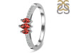 Garnet & White Topaz Ring GAR-RDR-2540.