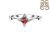 Garnet & White Topaz Ring GAR-RDR-2541.