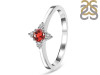 Garnet & White Topaz Ring GAR-RDR-2541.