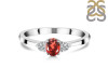 Garnet & White Topaz Ring GAR-RDR-2542.