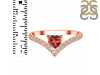 Garnet & White Topaz Ring GAR-RDR-2749.