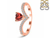 Garnet & White Topaz Ring GAR-RDR-2749.