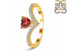 Garnet & White Topaz Ring GAR-RDR-2749.