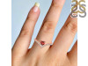 Garnet & White Topaz Ring GAR-RDR-2749.