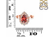Garnet & White Topaz Ring GAR-RDR-2770.