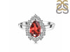 Garnet & White Topaz Ring GAR-RDR-2770.