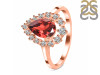Garnet & White Topaz Ring GAR-RDR-2770.