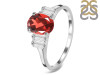 Garnet & White Topaz Ring GAR-RDR-2861.
