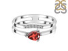 Garnet & White Topaz Ring GAR-RDR-2862.