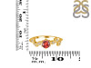 Garnet & White Topaz Ring GAR-RDR-2981.