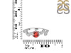 Garnet & White Topaz Ring GAR-RDR-2981.