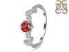 Garnet & White Topaz Ring GAR-RDR-2981.