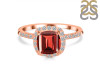 Garnet & White Topaz Ring GAR-RDR-3119.