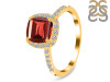 Garnet & White Topaz Ring GAR-RDR-3119.