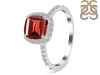 Garnet & White Topaz Ring GAR-RDR-3119.