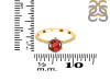 Garnet & White Topaz Ring GAR-RDR-3140.