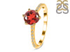 Garnet & White Topaz Ring GAR-RDR-3140.