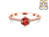 Garnet & White Topaz Ring GAR-RDR-3143.