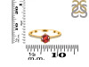 Garnet & White Topaz Ring GAR-RDR-3143.