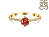 Garnet & White Topaz Ring GAR-RDR-3143.