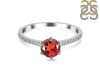Garnet & White Topaz Ring GAR-RDR-3144.