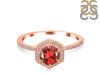 Garnet & White Topaz Ring GAR-RDR-3146.