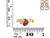 Garnet & White Topaz Ring GAR-RDR-3153.