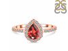 Garnet & White Topaz Ring GAR-RDR-3161.