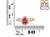 Garnet & White Topaz Ring GAR-RDR-3161.