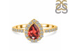 Garnet & White Topaz Ring GAR-RDR-3161.
