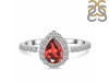 Garnet & White Topaz Ring GAR-RDR-3161.