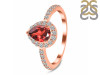 Garnet & White Topaz Ring GAR-RDR-3161.