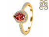 Garnet & White Topaz Ring GAR-RDR-3161.