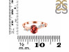 Garnet & White Topaz Ring GAR-RDR-3163.