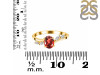 Garnet & White Topaz Ring GAR-RDR-3163.
