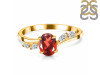 Garnet & White Topaz Ring GAR-RDR-3163.