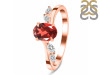 Garnet & White Topaz Ring GAR-RDR-3163.