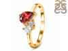 Garnet & White Topaz Ring GAR-RDR-3199.