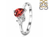 Garnet & White Topaz Ring GAR-RDR-3199.