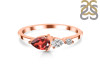 Garnet  & White Topaz Ring GAR-RDR-3238.
